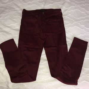 Rusty maroon colored pants